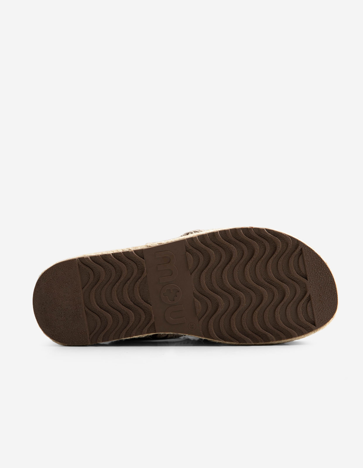 Jute Sandal Mörkbrun