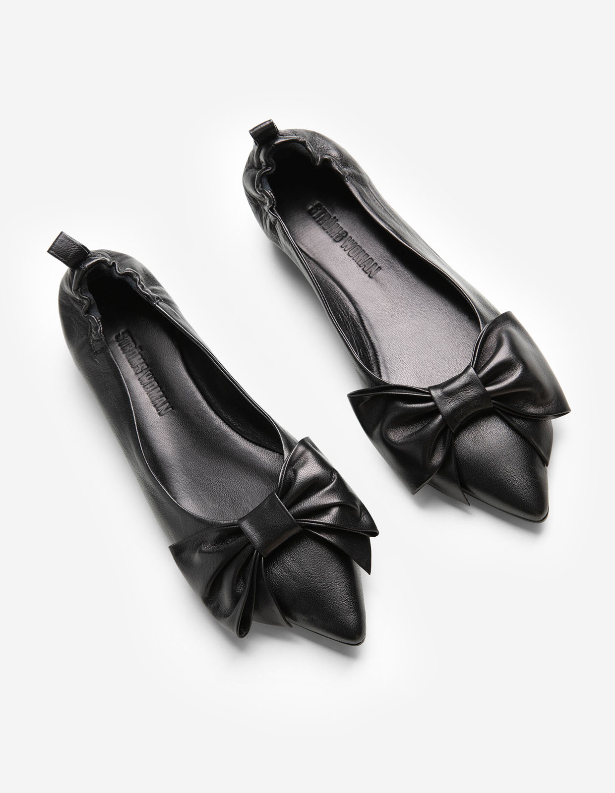 Ballerina med Rosett Svart