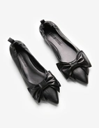 Ballerina med Rosett Svart