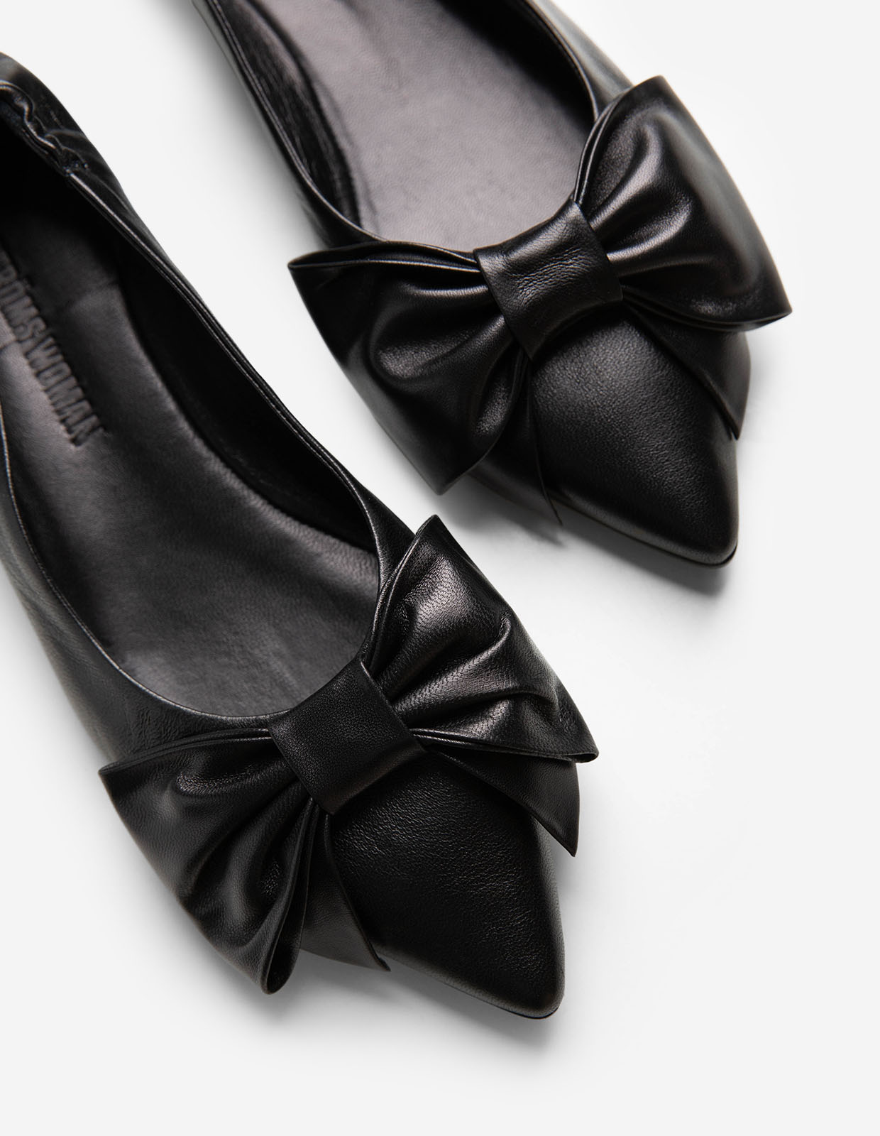 Ballerina med Rosett Svart