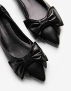 Ballerina med Rosett Svart