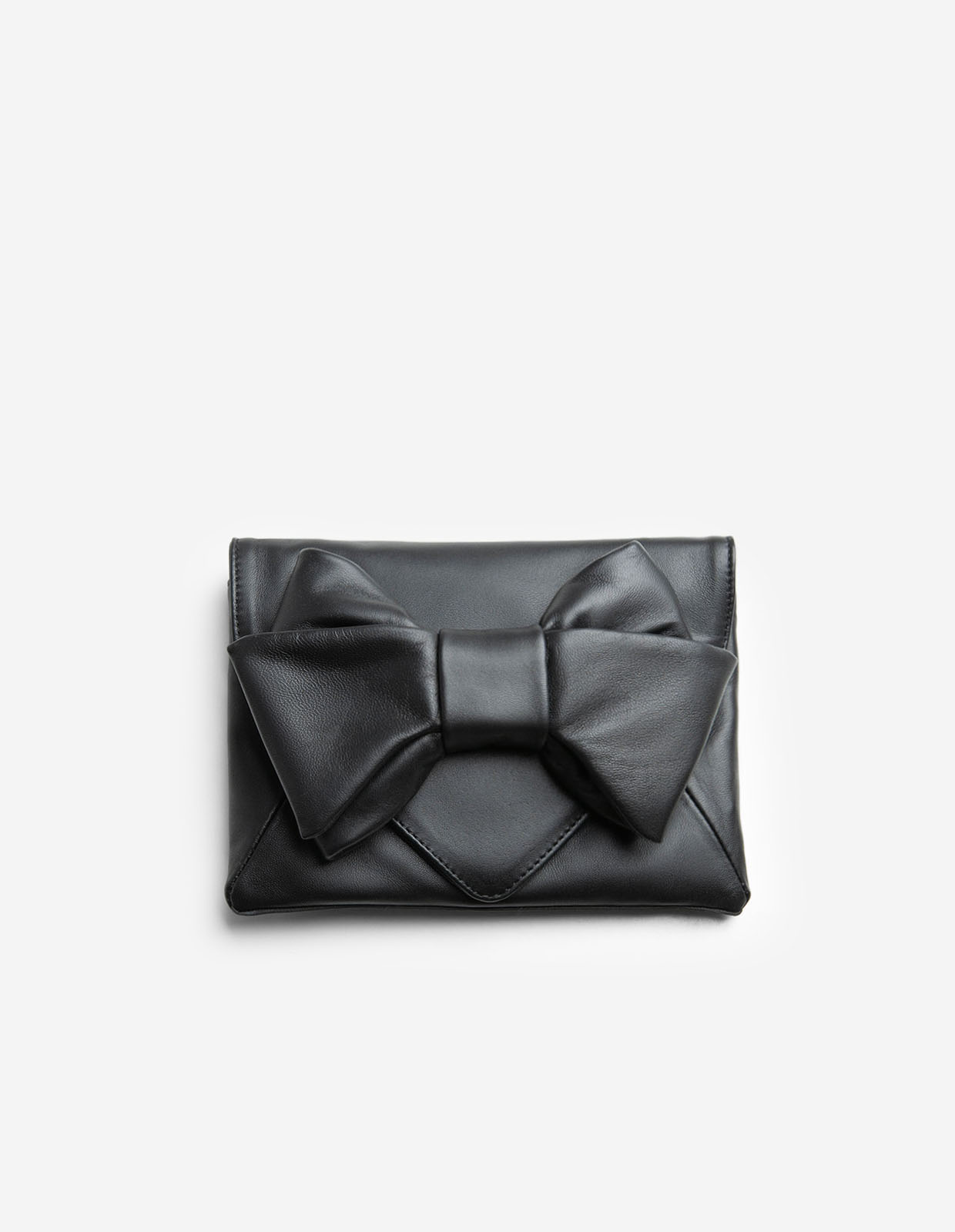 Clutch med rosett Svart One Size