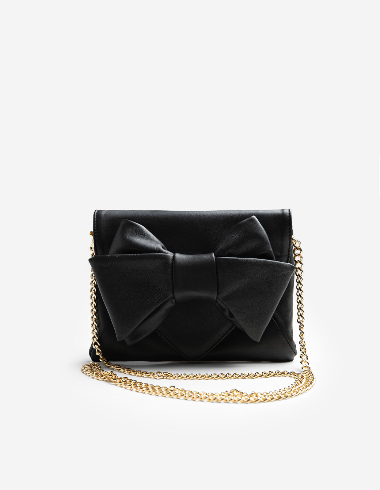 Clutch med rosett Svart One Size
