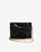 Clutch med rosett Svart One Size