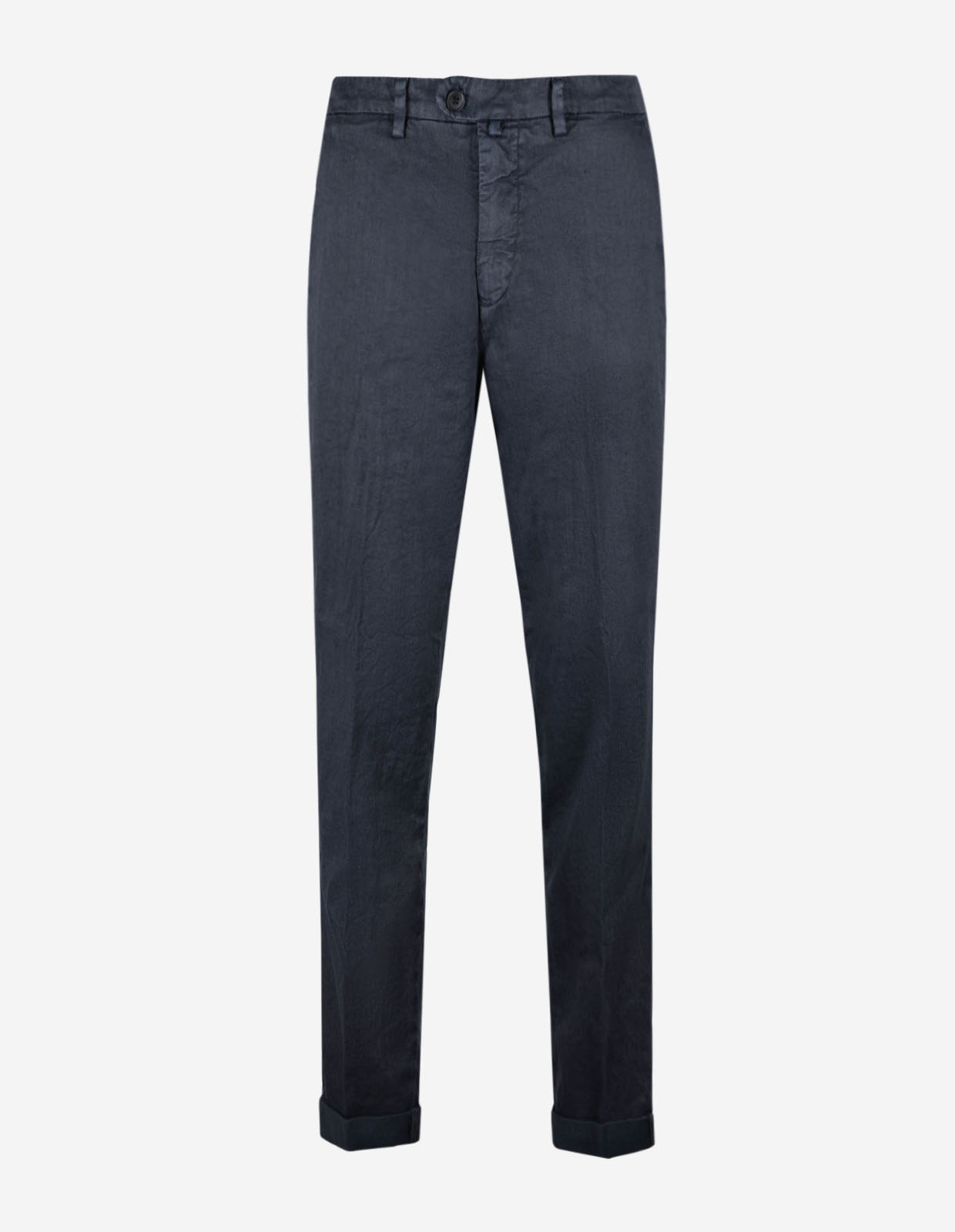 Boston Chinos Relaxed Fit Linne Bomullsstretch Navy