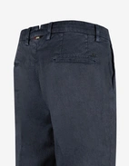 Boston Chinos Relaxed Fit Linne Bomullsstretch Navy