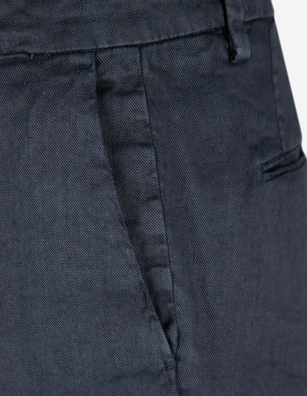 Boston Chinos Relaxed Fit Linne Bomullsstretch Navy