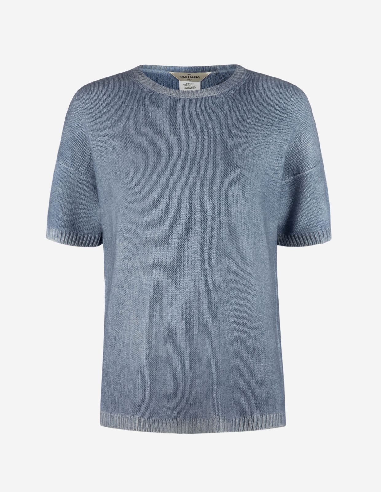 Two-Face T-Shirt Cashmere Denim/Ljusblå