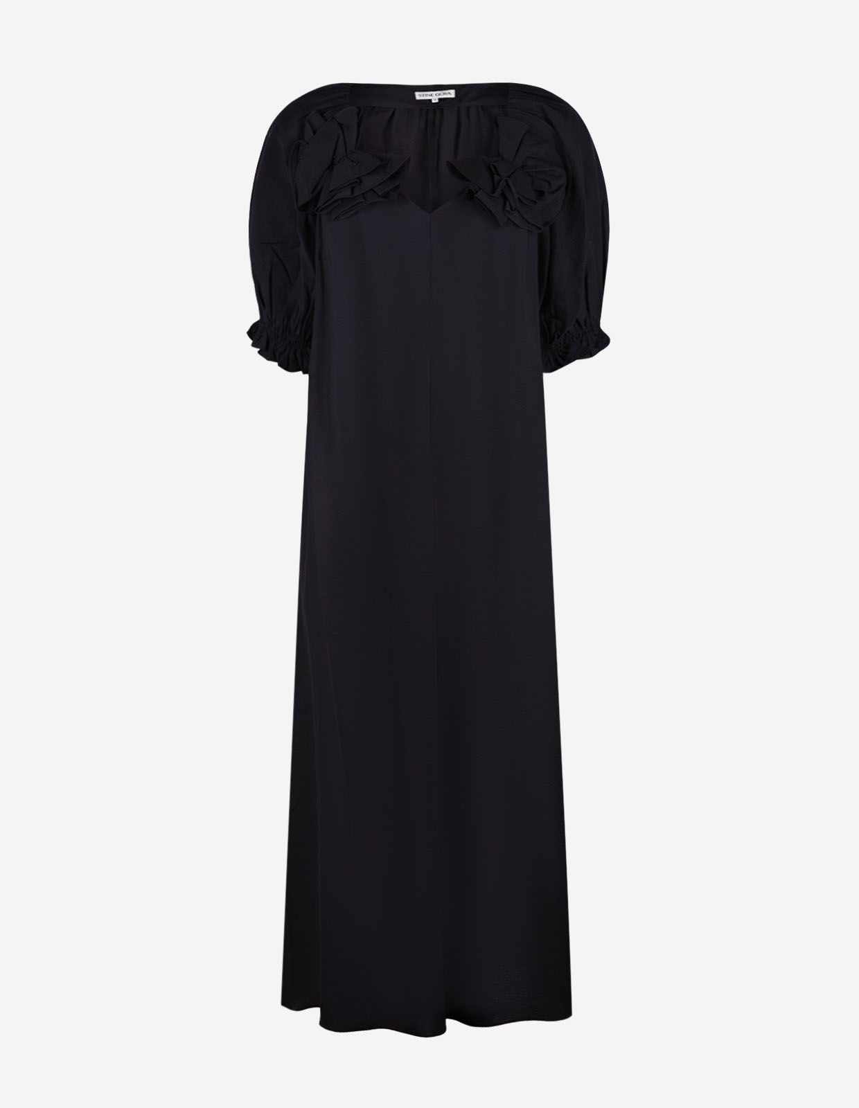 Puffärmsklänning Navy