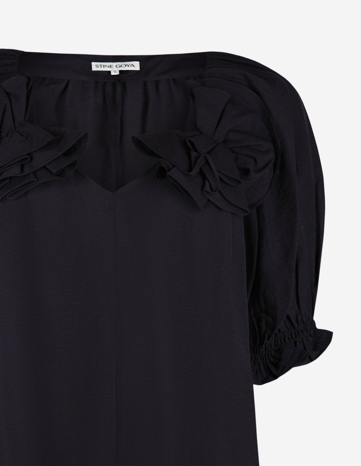 Puffärmsklänning Navy