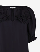 Puffärmsklänning Navy