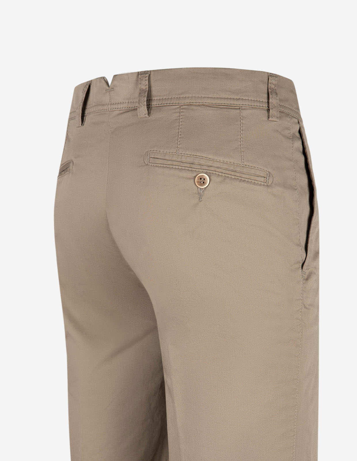 Shorts Bomull Stretch Gråbeige