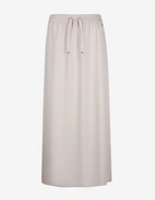 Satin Kjol Ljusbeige