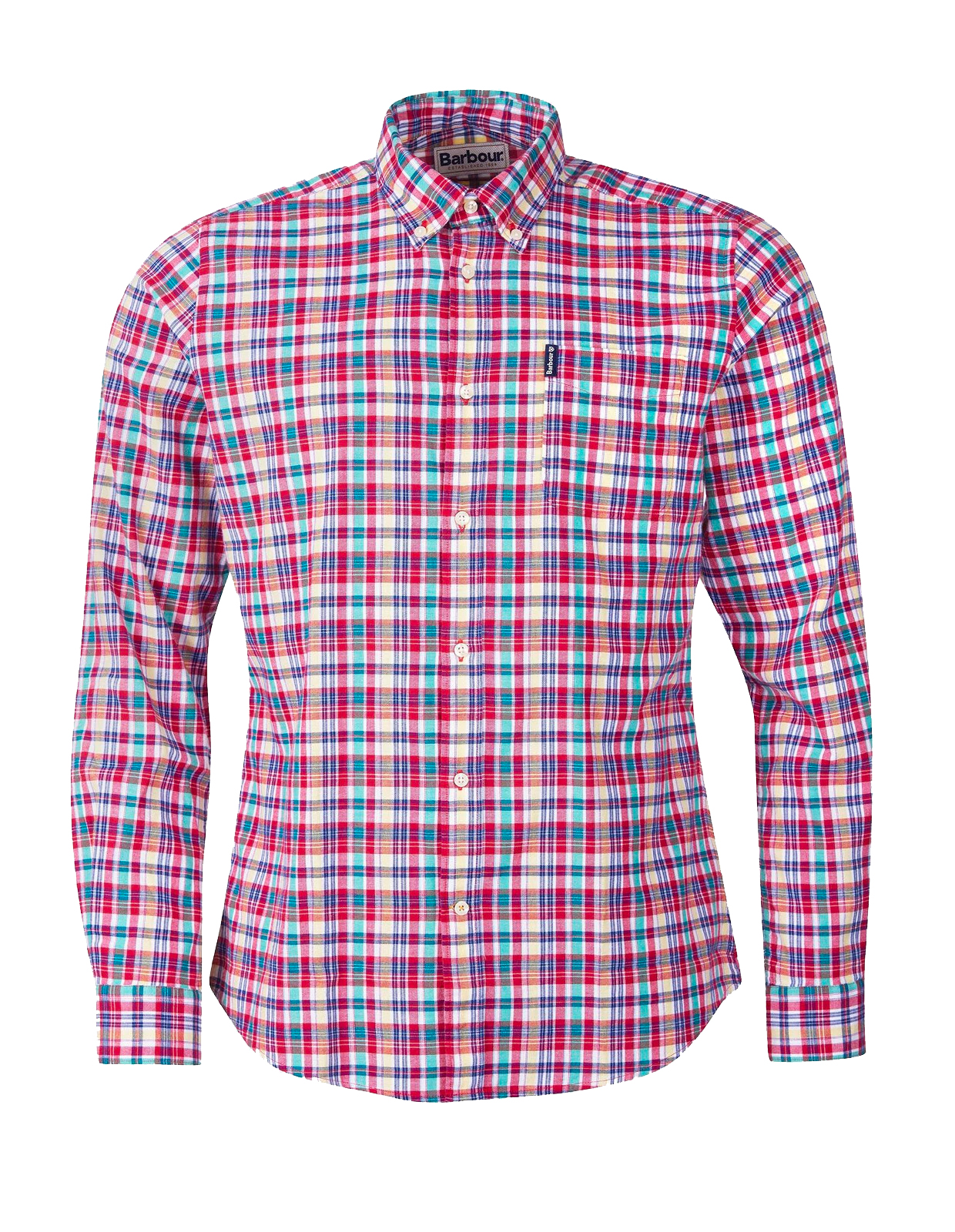 Highland Check Tailored Shirt Red Stl L