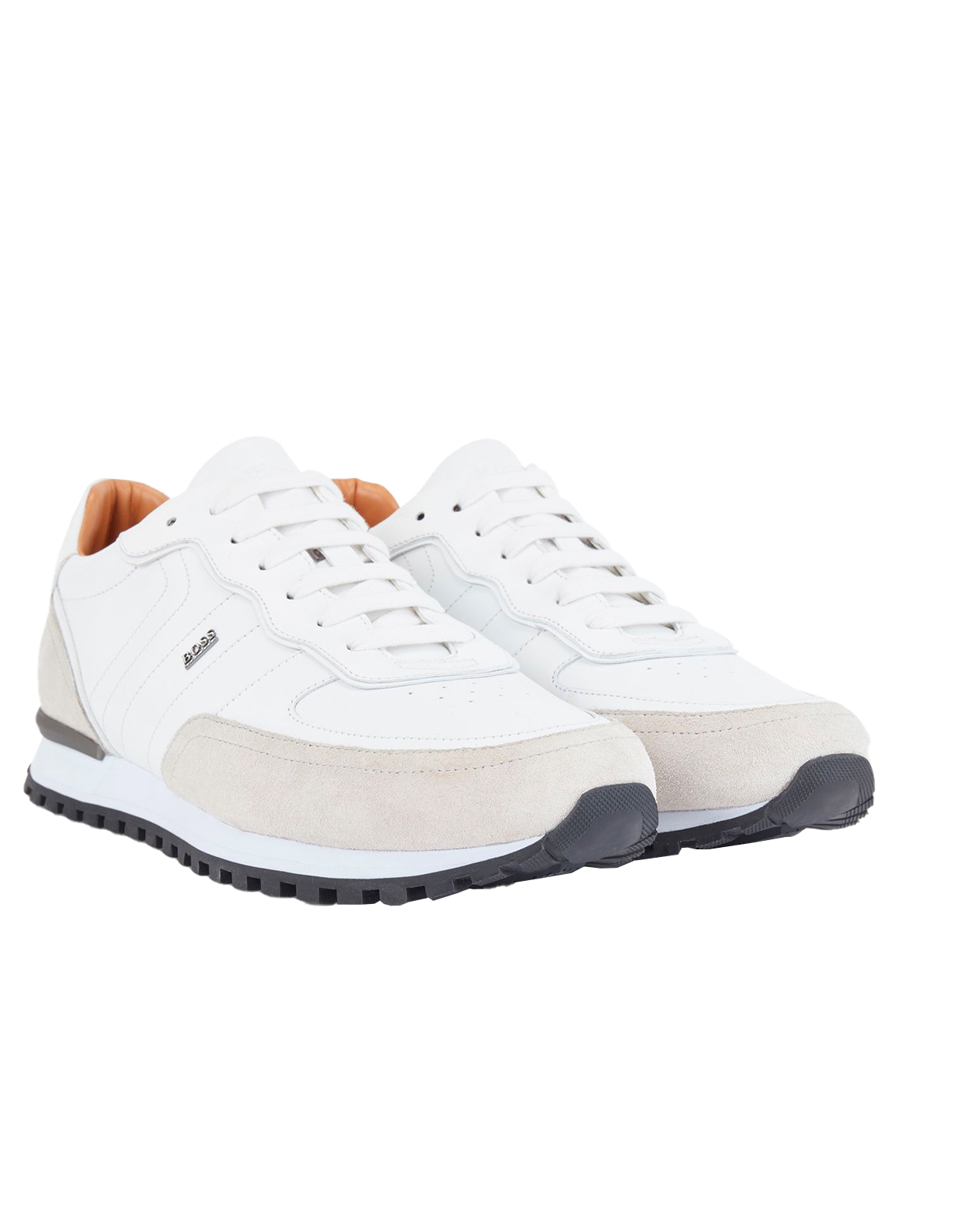 Hybrid Trainers Leather Suede White