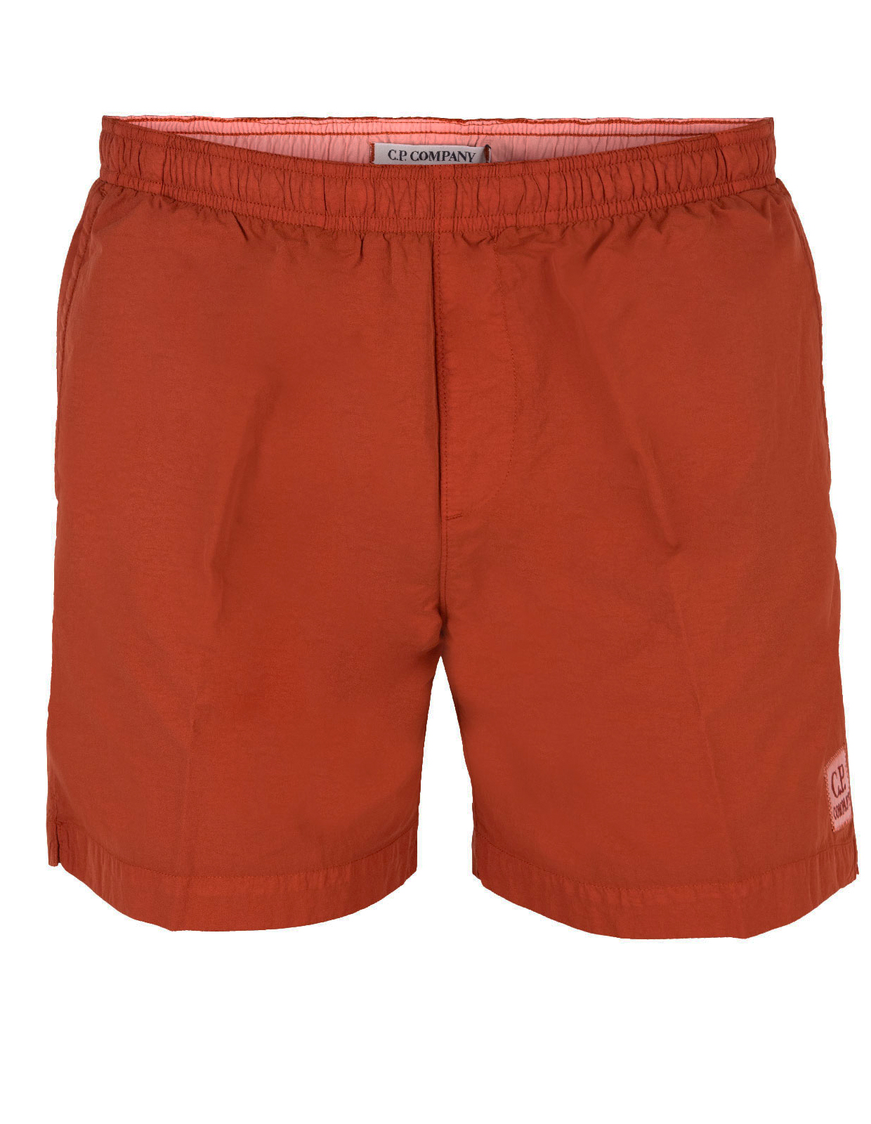 Flatt Nylon Garment Dyed Swim Shorts Burnt Ochre