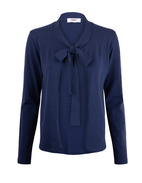 Bolero With Bow Navy Stl XXL