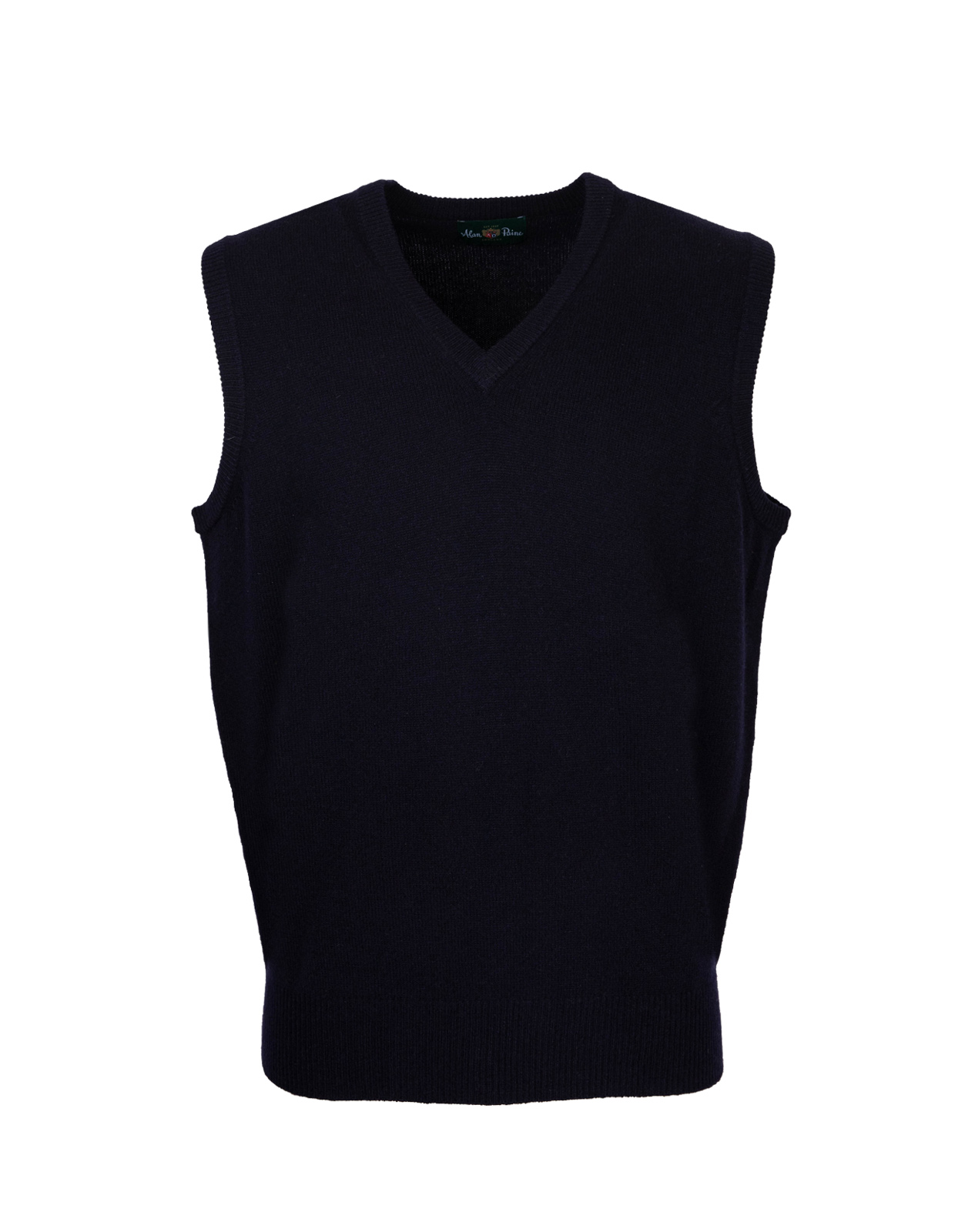 Norfolk Slipover Lammull Navy 58