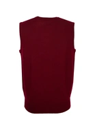 Norfolk Slipover Lammull Vinröd 58