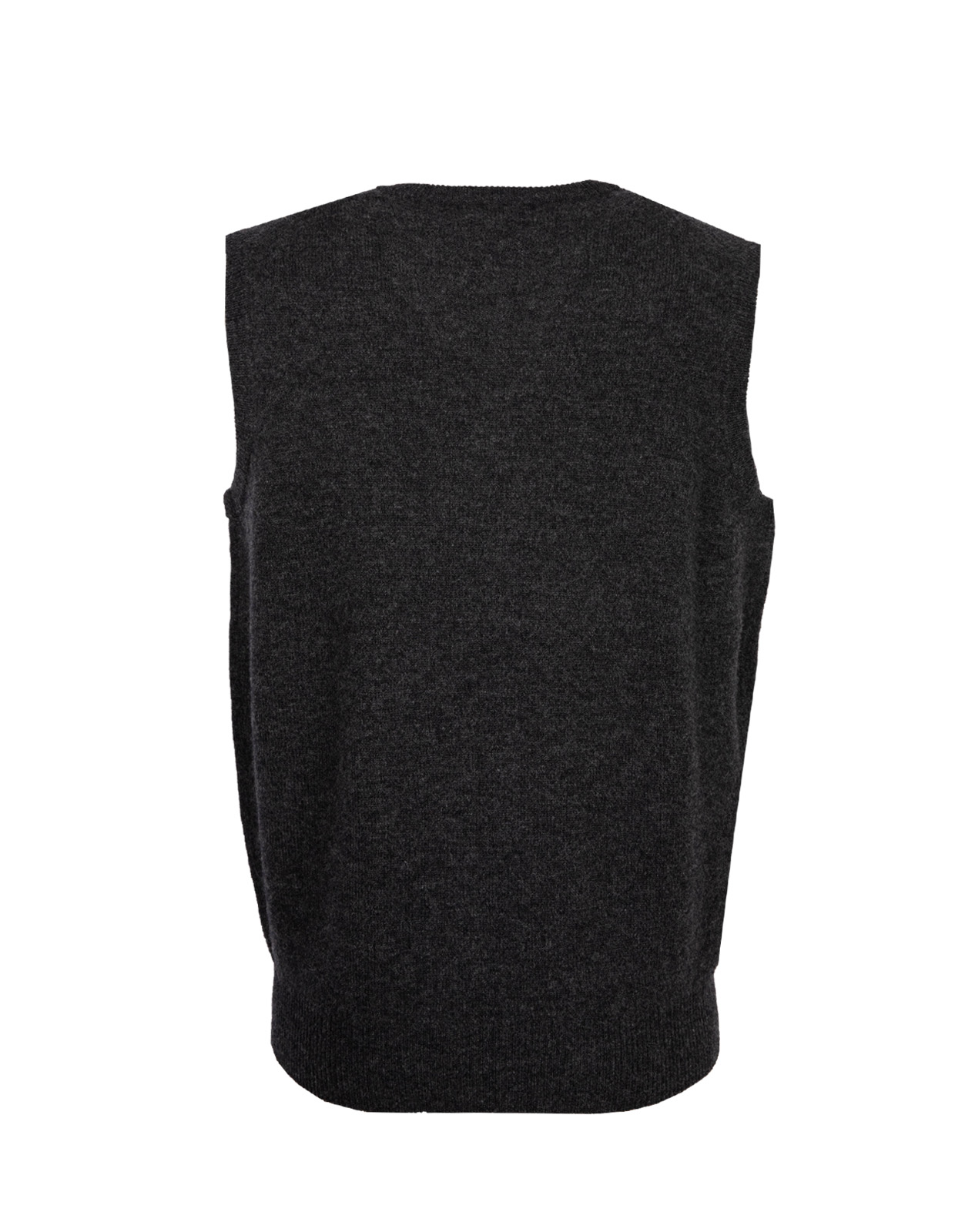 Norfolk Vee Neck Slipover Charcoal Stl 56