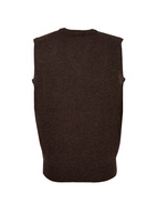 Norfolk Vee Neck Slipover Cocoa