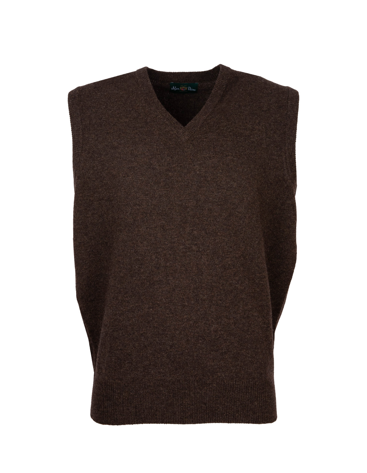 Norfolk Vee Neck Slipover Cocoa
