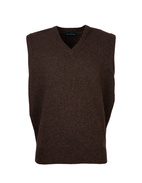 Norfolk Vee Neck Slipover Cocoa