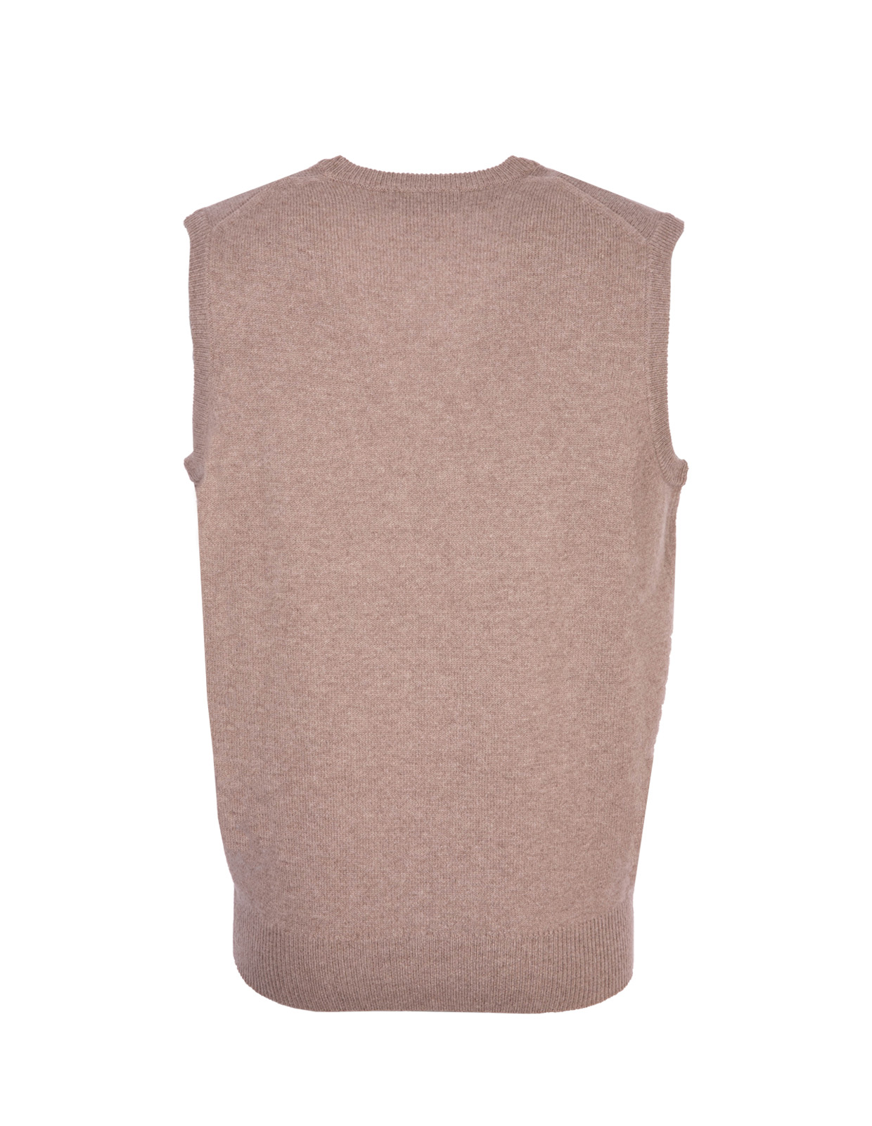 Norfolk Vee Neck Slipover Mushroom Stl 50