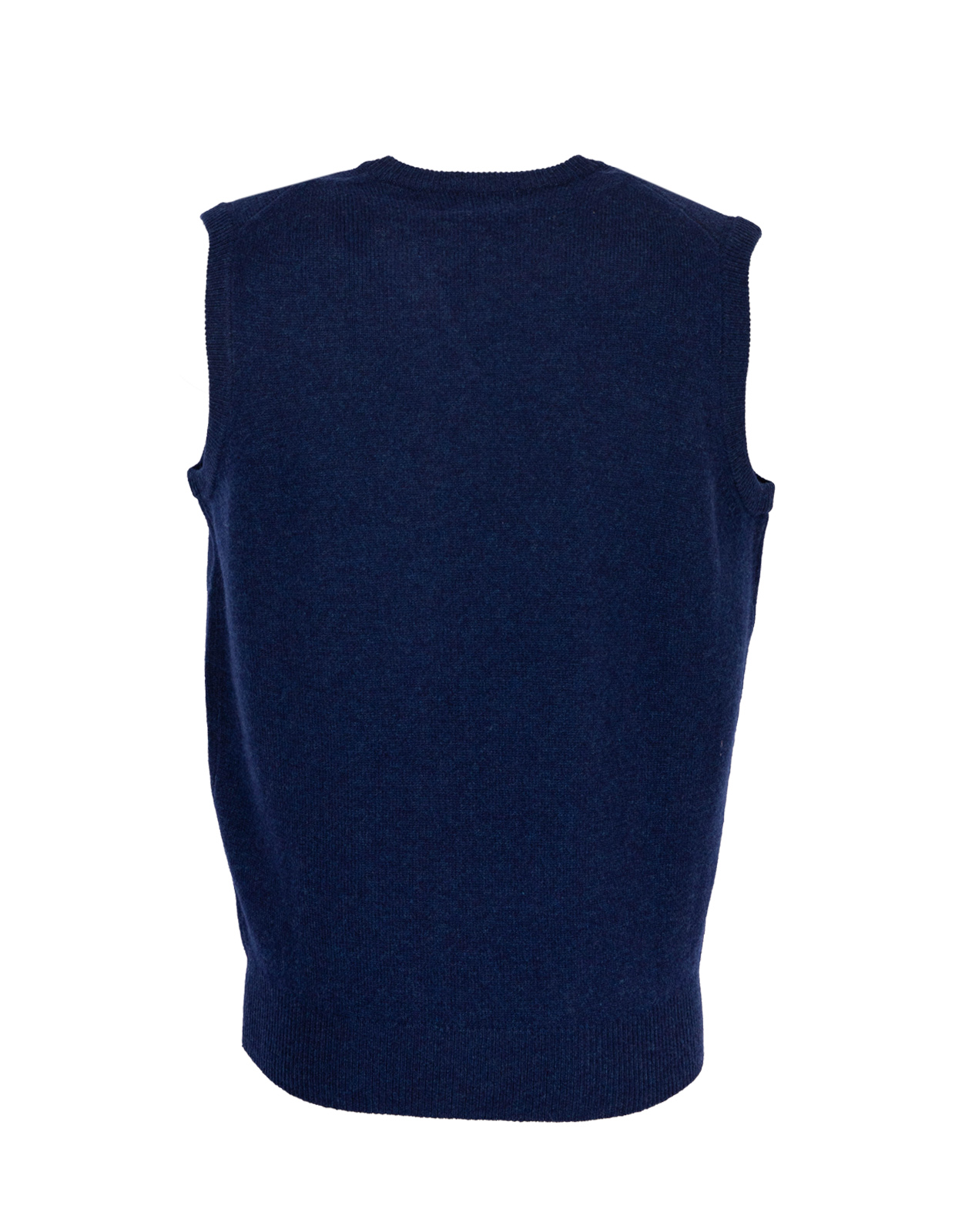 Norfolk Vee Neck Slipover Indigo