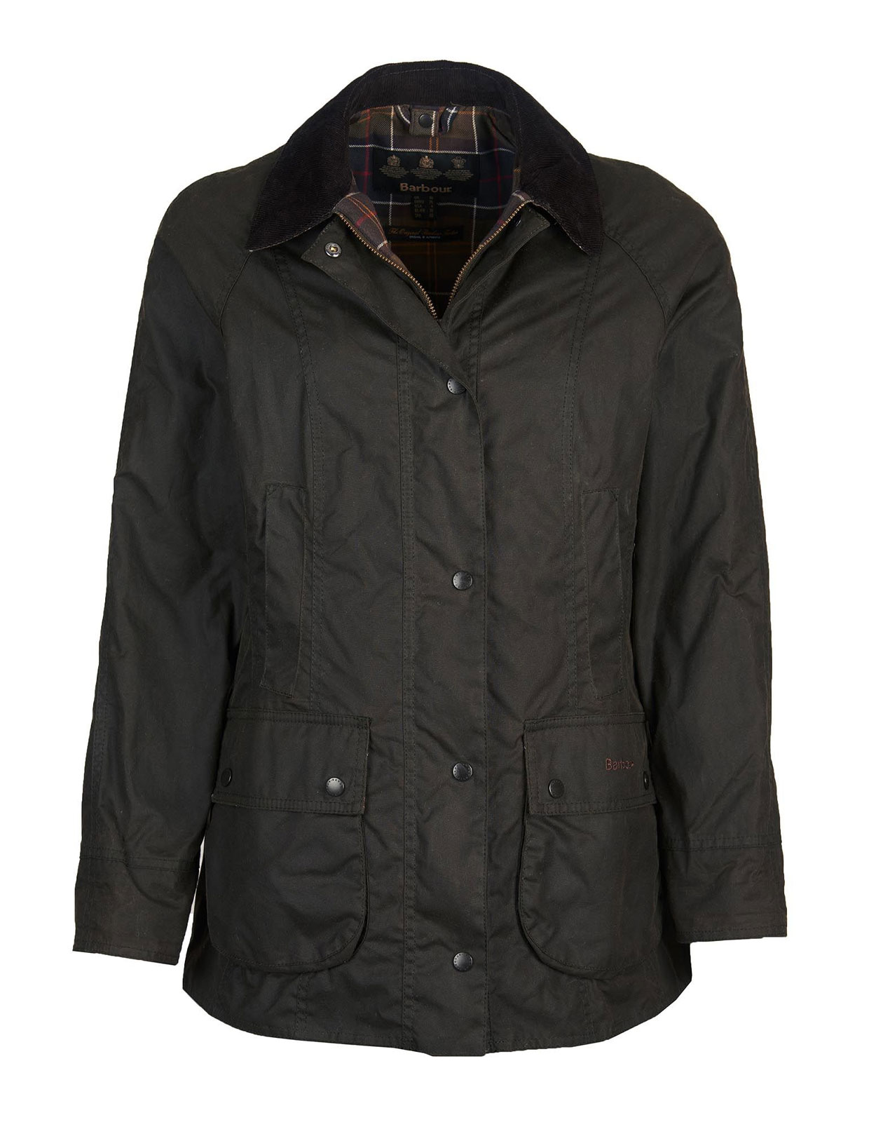 Classic Beadnell Waxed Jacket Olive