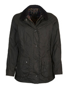 Classic Beadnell Waxed Jacket Olive Stl 10