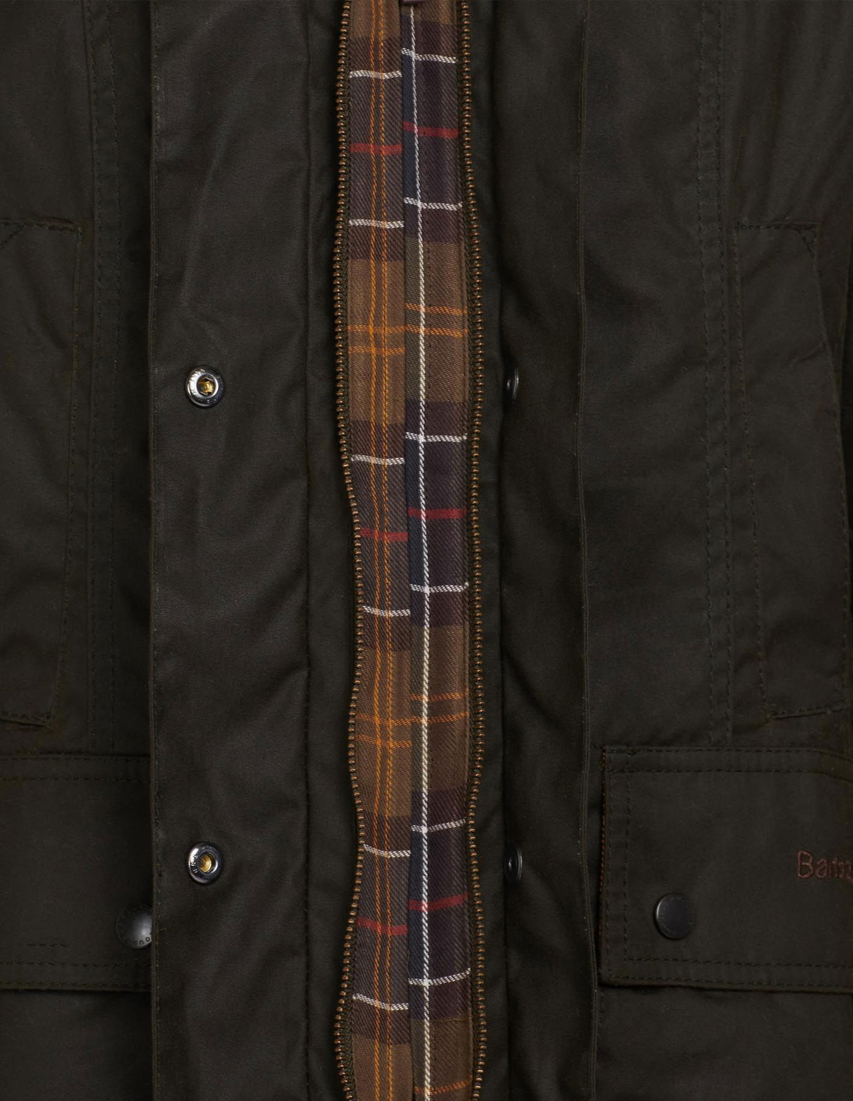 Classic Beadnell Waxed Jacket Olive Stl 14