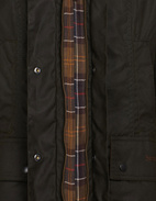 Classic Beadnell Waxed Jacket Olive Stl 12