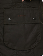Classic Beadnell Waxed Jacket Olive Stl 10
