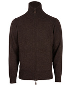 Ballater Full Zip Cardigan Brun Stl 58