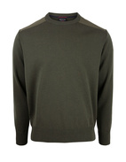 Yachting Wool Crewneck Sweater Olive