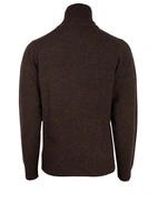 Ballater Cardigan Lammull Mörkbrun