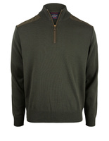 Yachting Wool Turtleneck Sweater Olive Stl M