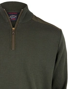 Yachting Wool Turtleneck Sweater Olive