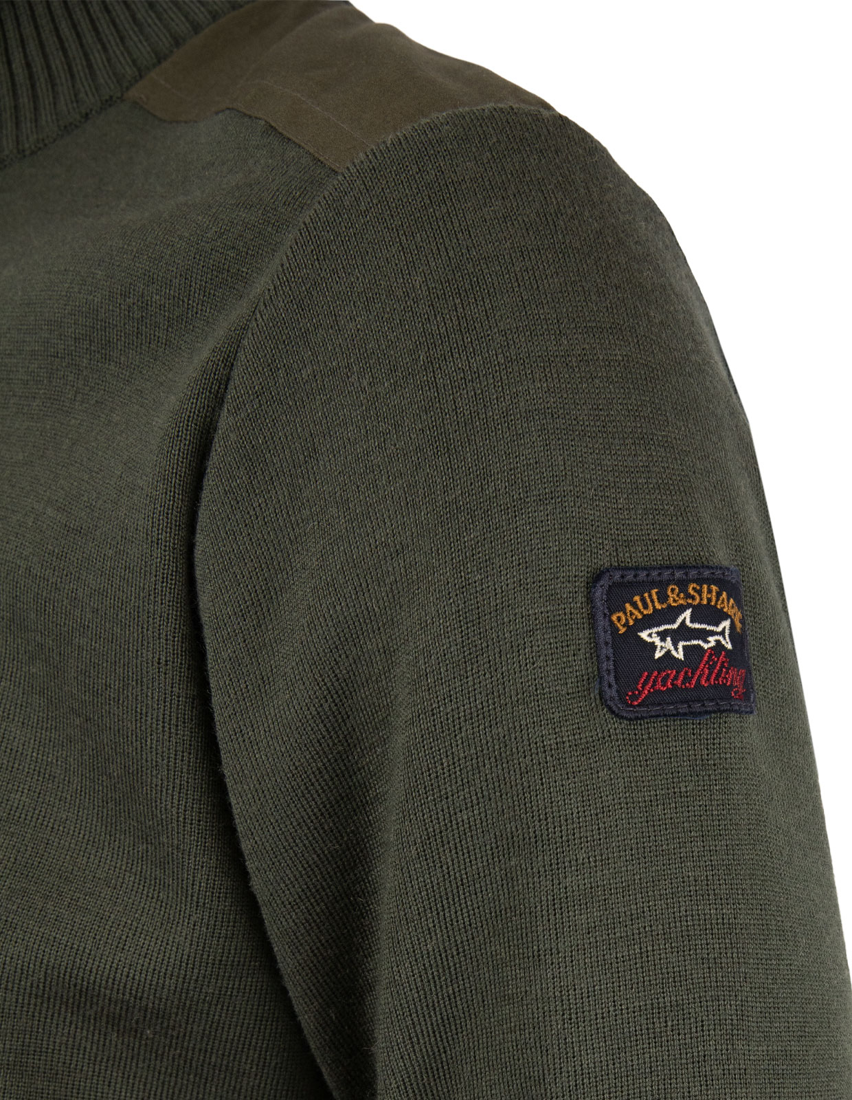 Yachting Wool Turtleneck Sweater Olive