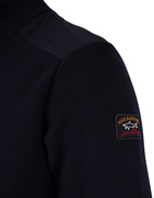 Yachting Wool Turtleneck Sweater Navy Stl L