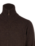 Ballater Full Zip Cardigan Brun Stl 58