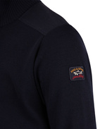 Marine Wool Cardigan With Zip Navy Stl M