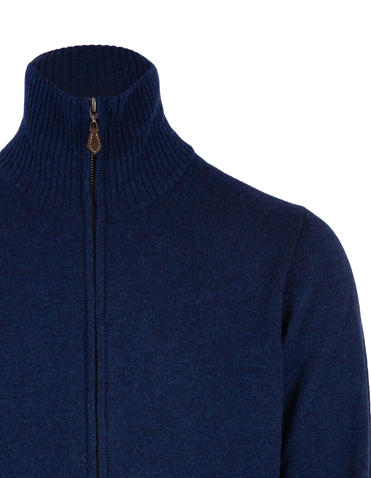 Ballater Full Zip Cardigan Blå Stl 52