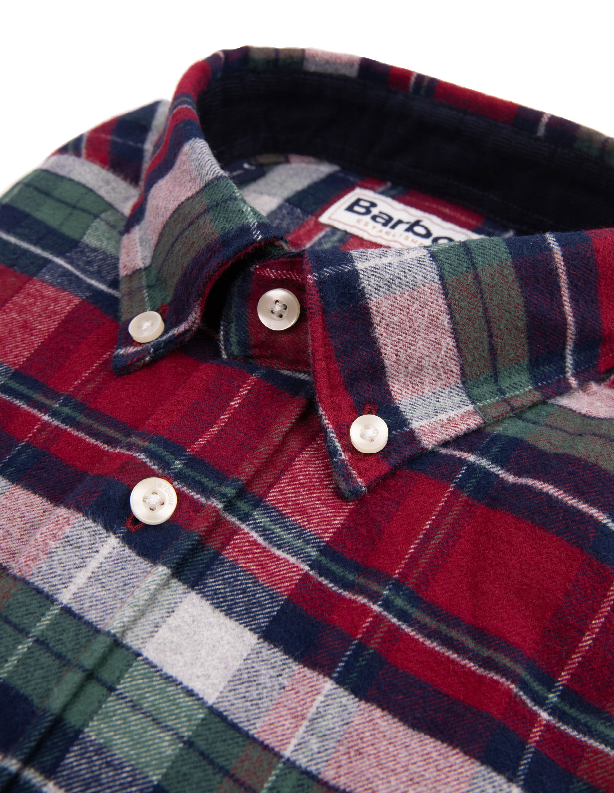Grasmoor Tailored Shirt Flannel Check Red