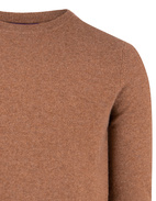 Crew Neck Cashmere Kamel/Melange Stl S