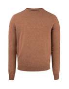 Crew Neck Cashmere Kamel/Melange Stl S