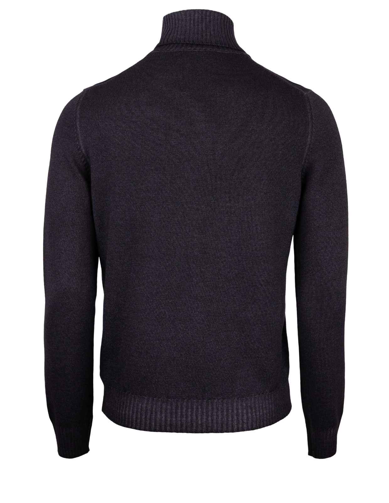Polotröja Vintage Merino Mörkgrå