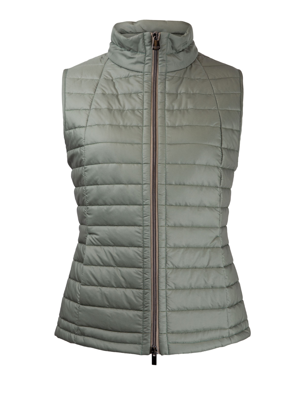 Quilted Down Vest Light Green Stl 40