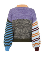 Adonis Heavy Knit Sweater Checks Stl XS